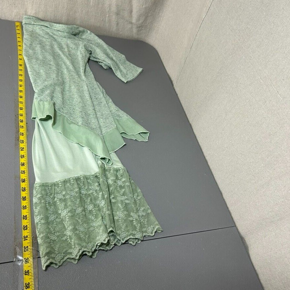 Simply Noelle Womens Fairy Tunic Top Size L/XL Lace Trim Boho Whimsical Green - Picture 10 of 11